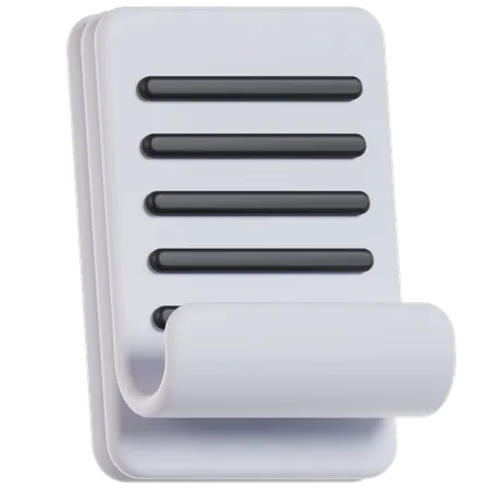 Paper  3D Icon