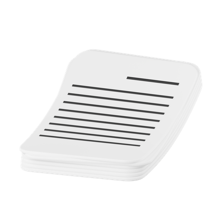 Paper  3D Icon