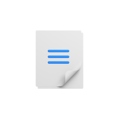 Paper  3D Icon