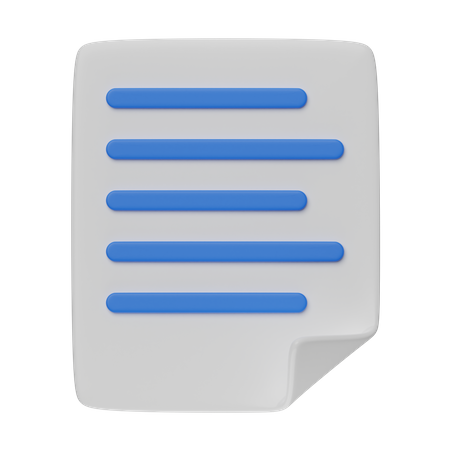 Paper  3D Icon