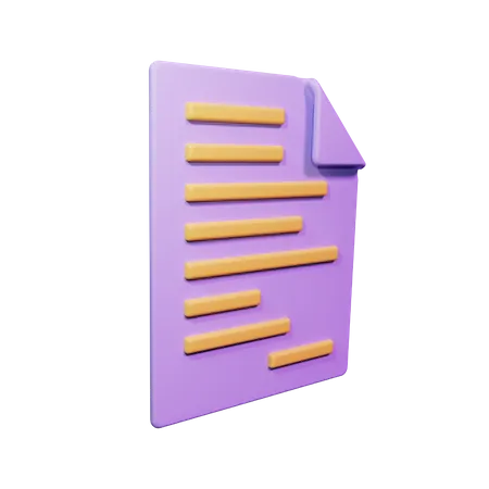 Paper  3D Icon