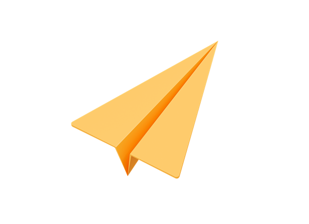 Paper Airplane  3D Icon