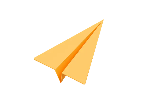 Paper Airplane  3D Icon