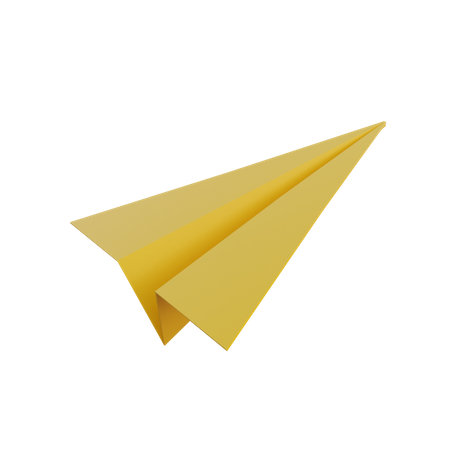 Paper Airplane  3D Illustration