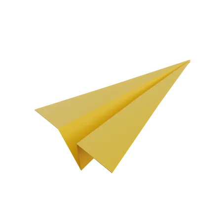 Paper Airplane  3D Illustration