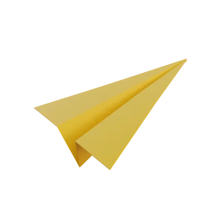 Paper Airplane 3D Illustration