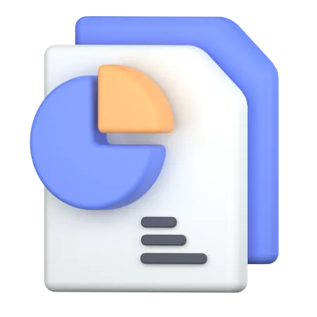 Data On Analysis Report 3D Icon