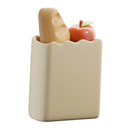 Paper Bag  3D Icon