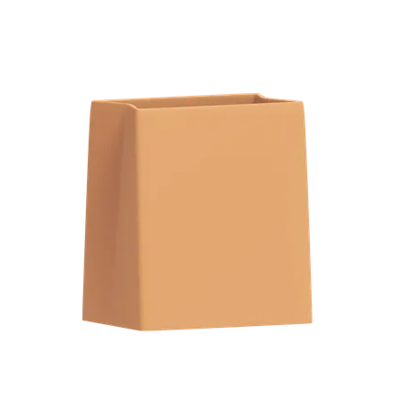 Paper bag  3D Illustration