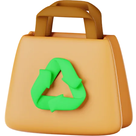 Paper Bag 3 D Icon 3D Icon