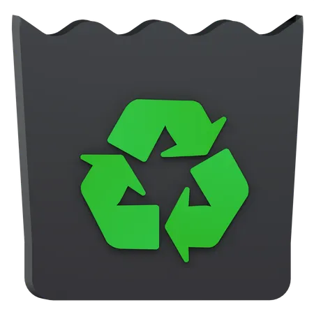 Paper Bag Recycling  3D Icon
