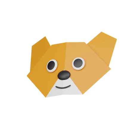 Paper Bear 3 D Icon 3D Icon