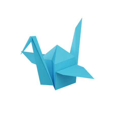 Paper Bird 3 D Icon 3D Icon