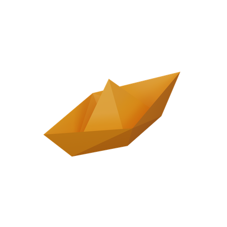 Paper Boat  3D Icon