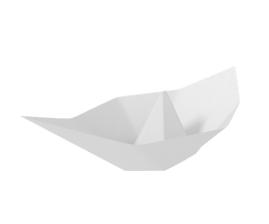 Paper Boat 3D Icon