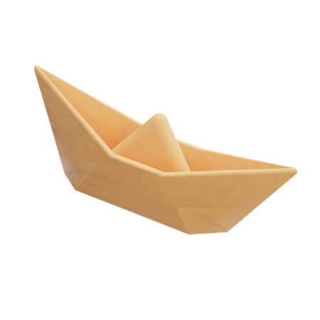종이배 점토  3D Icon