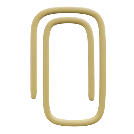 Paper Clip Office 3 D Icon Illustration With Transparent Background 3D Icon