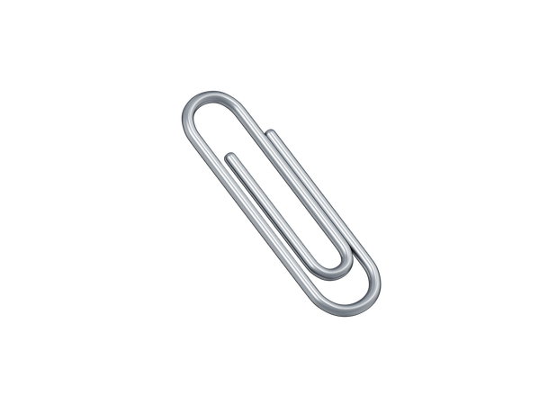 Paper Clip  3D Icon