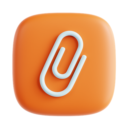 Paper clip  3D Icon
