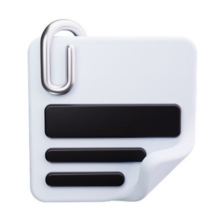 Paper Clip  3D Icon