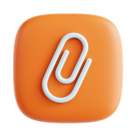 Paper clip  3D Icon
