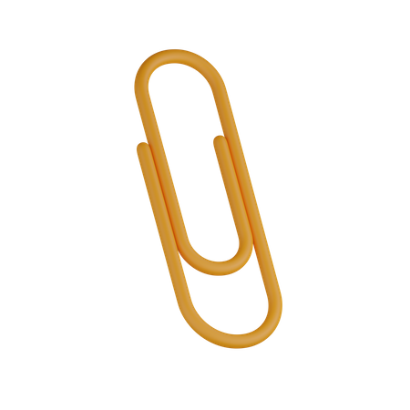 Paper Clip  3D Icon