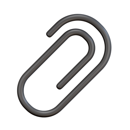 Paper Clip  3D Illustration