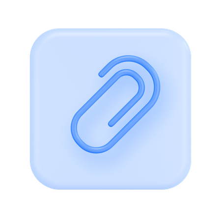 Paper Clip  3D Illustration