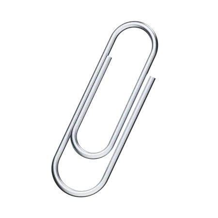 Paper Clip  3D Illustration