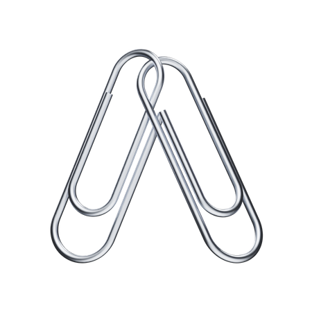 Paper Clip  3D Illustration