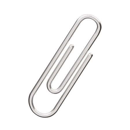 Paper Clip  3D Illustration