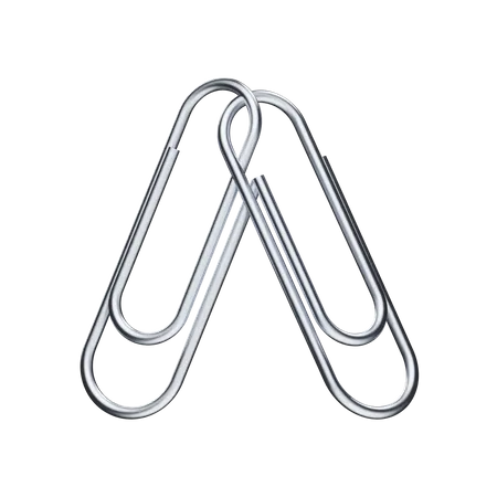 Sweet Paperclips For Your Project 3D Illustration