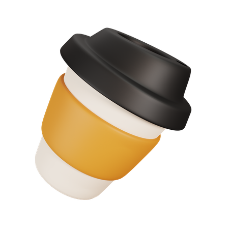 Paper Coffee Cup 3D Illustration