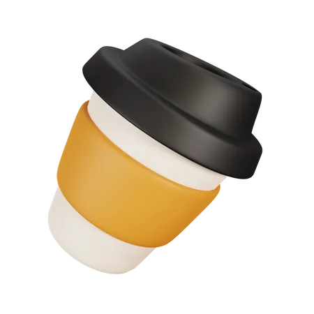 Paper Coffee Cup 3D Illustration