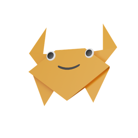 Paper Crab  3D Icon