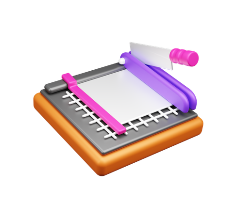 Paper Cutter  3D Icon