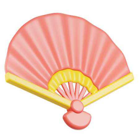 Paper Fan  3D Icon