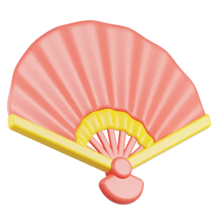 Paper Fan  3D Icon