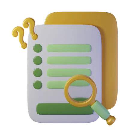 Paper File  3D Icon