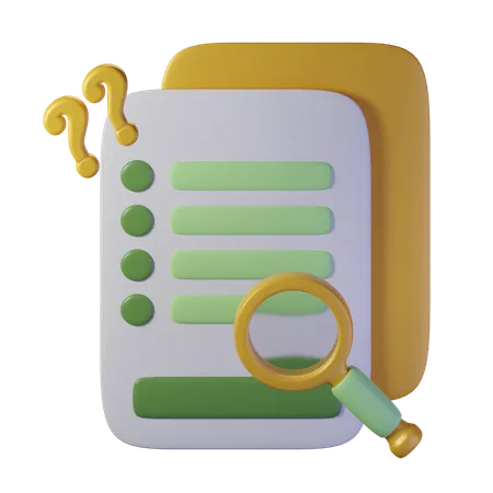 Paper File Items With An Yellow Theme Isolated On Alpha Background 3 D Illustration High Resolution 3D Icon