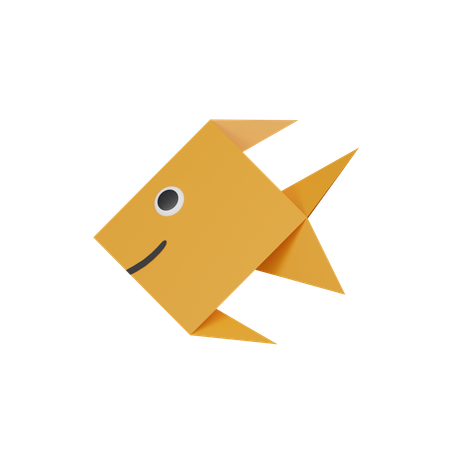 Paper fish  3D Icon