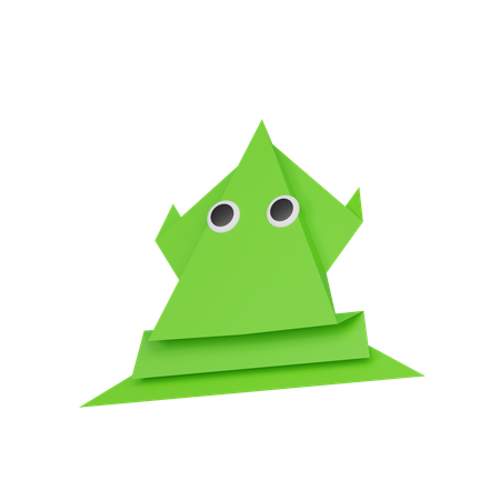 Paper Frog  3D Icon