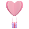 free 3d heart ballon 