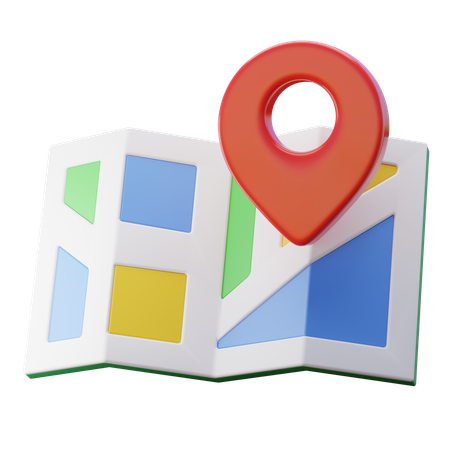 Paper Map  3D Icon
