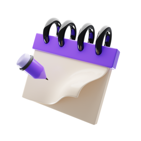 Paper note  3D Icon