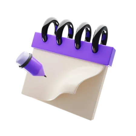 Paper note  3D Icon
