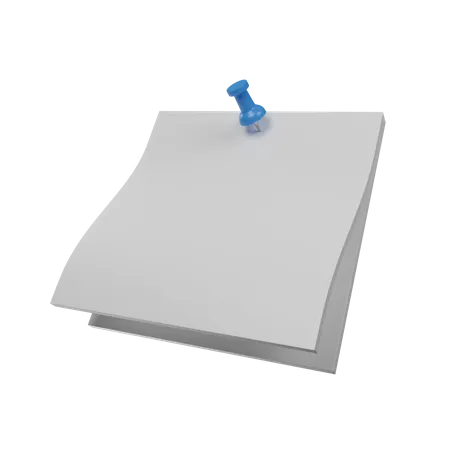 Paper Pin  3D Icon