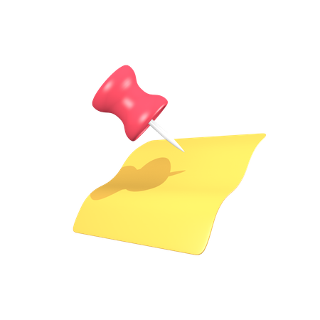 Paper pin  3D Icon