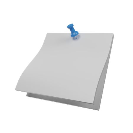 Paper Pin  3D Icon