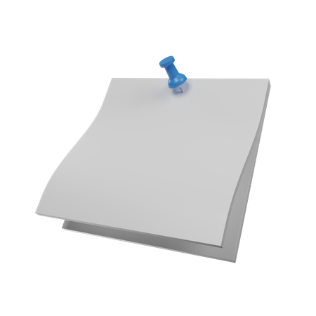 Paper Pin 3D Icon